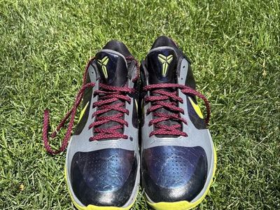 Nike Kobe 5 Protro Basketball Shoes Gray Purple Size 14