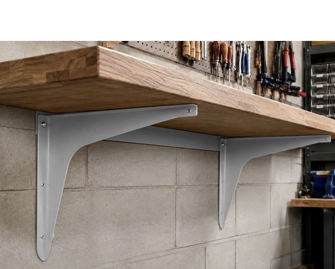 Brand new Heavy Duty Steel Wall Brackets for Workbench or Shelf Support