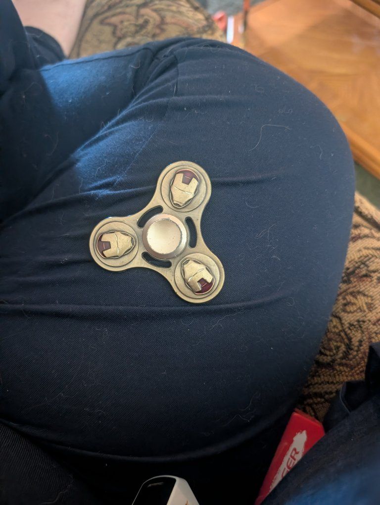Iron Man Themed Metal Fidget Spinner