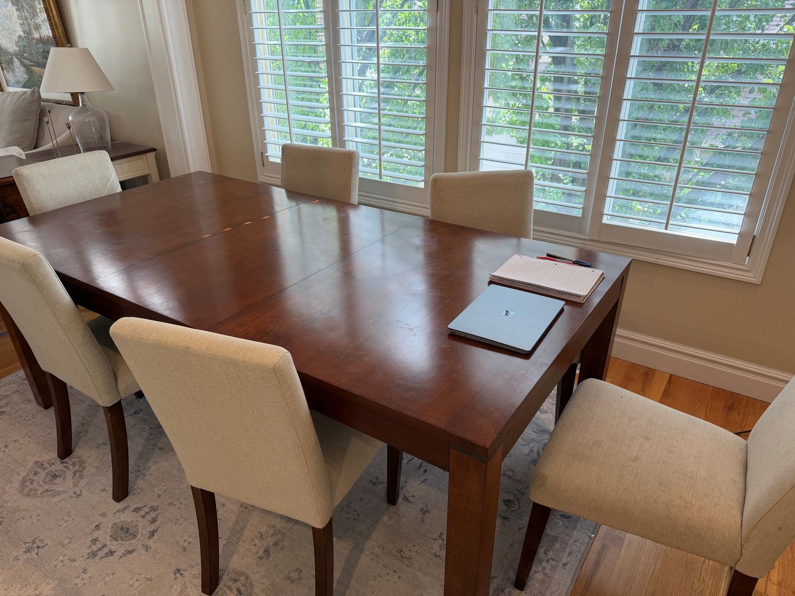 Lightly Used Dining Room Table with Chairs