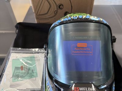 NEW YesWelder LYG-Q800D Auto-Darkening Welding Helmet - Custom Graphic (Full Kit)