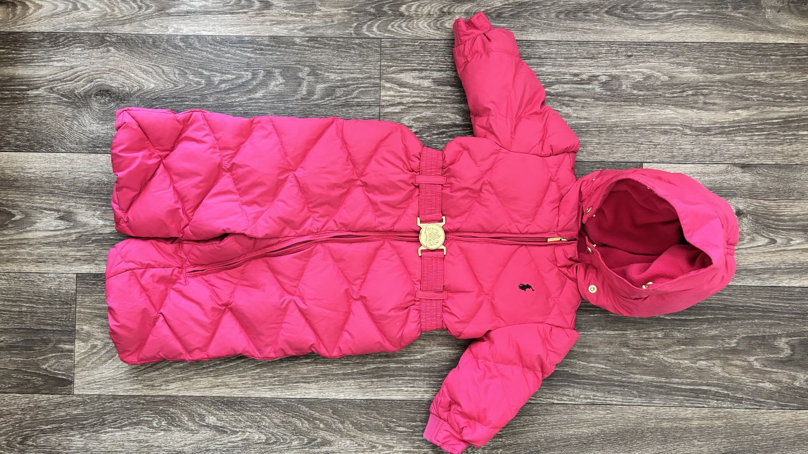 Ralph Lauren Pink Quilted Puffer Bunting Snowsuit (9 months)