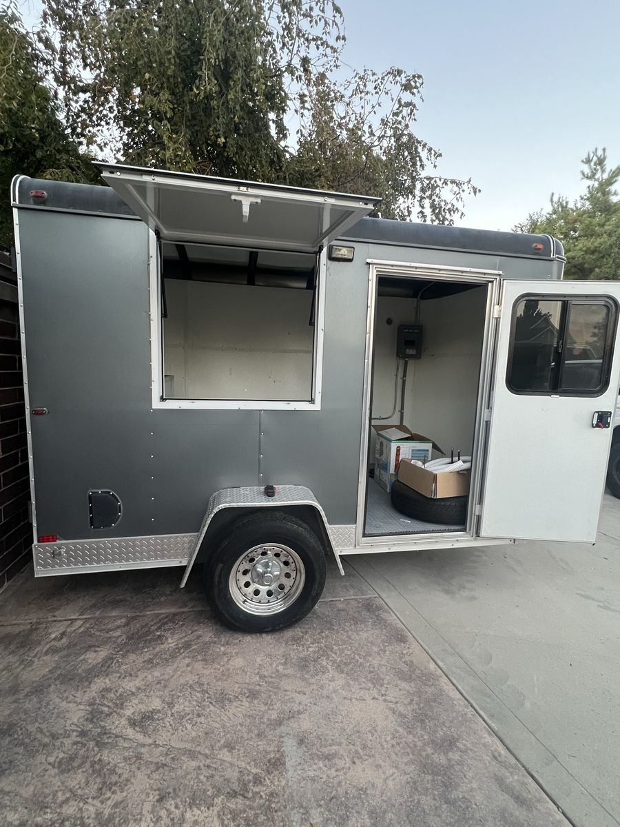 NEW 5x8 Concession Trailer - Fully Plumbed & Wired