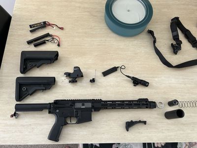Full Airsoft Loadout – Novritsch SSR-4 Rifle + Tactical Gear + Mags + Optics