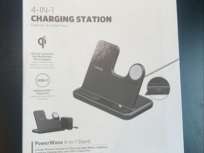 Anker PowerWave 4-in-1 Charging Station Stand for iPhone, Apple Watch, iPad, AirPods