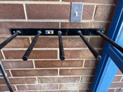 Wall Mounted Hoop Holder and Jump Rope Rack