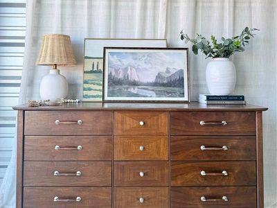 Vintage Mid Century Modern 12 Drawer Dresser | Mid Century Modern Dresser Chest Credenza Buffet