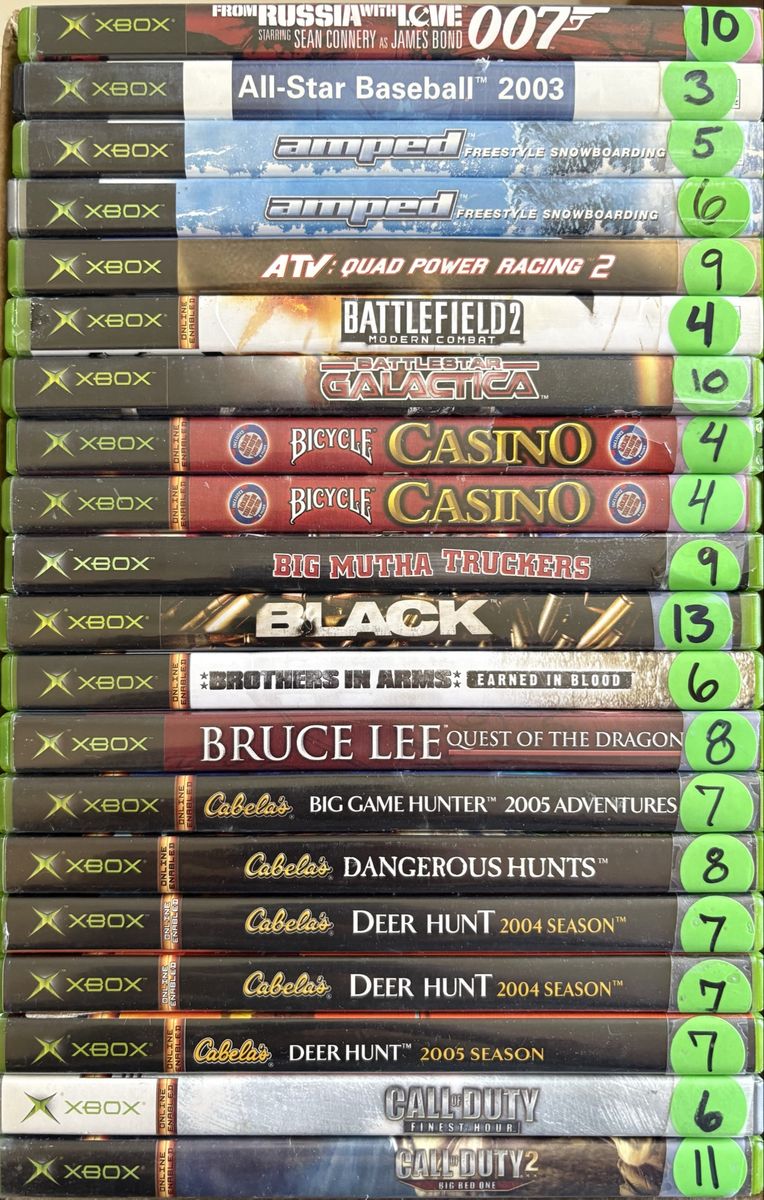Original Xbox Video Games Starting @ $4