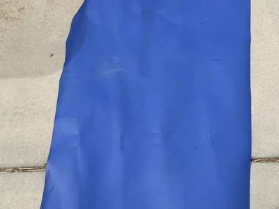 New. Blue Saffiano Leather 26"x 46" 8.3 Sq Feet