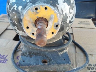 Grinder motor and wheel