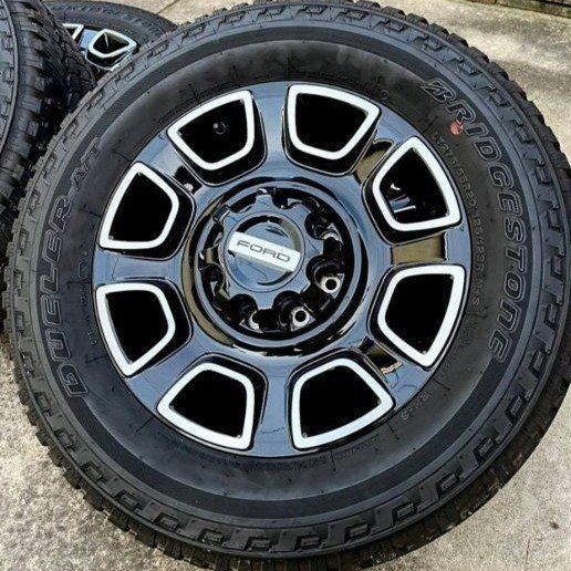 NEW FORD SUPER DUTY RIMS AND TIRES F350 F250 2023 2024 2025 2026 F-350 F-250 SUPERDUTY TAKE OFFS