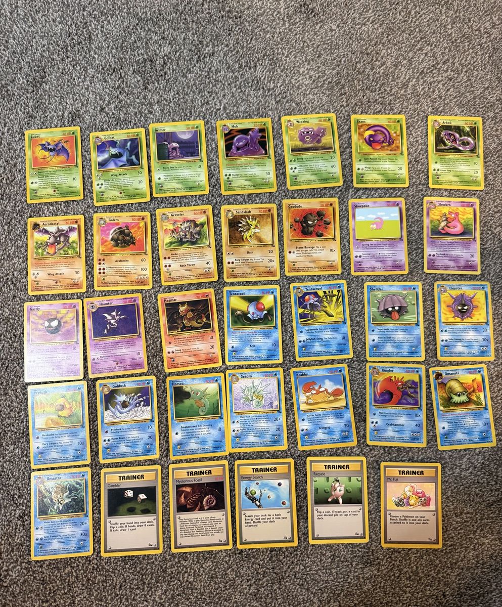 Pokémon Fossil Set lot - 33/62