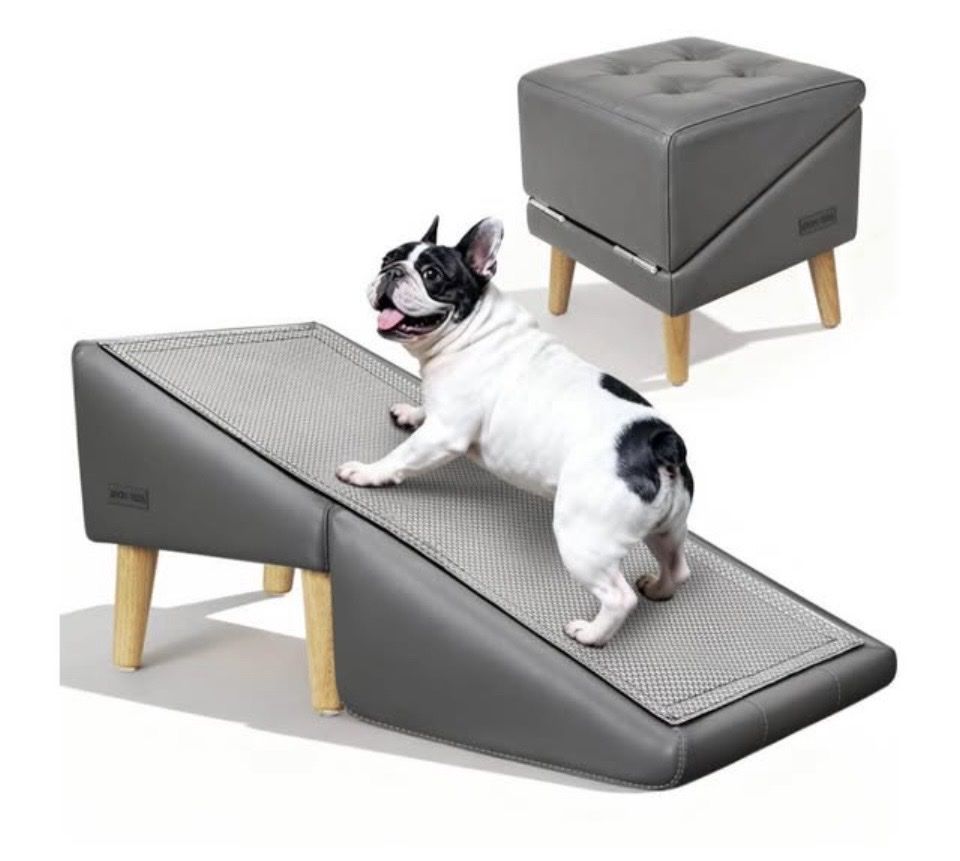 ARON YADA 2-in-1 Dog Ramp and Ottoman