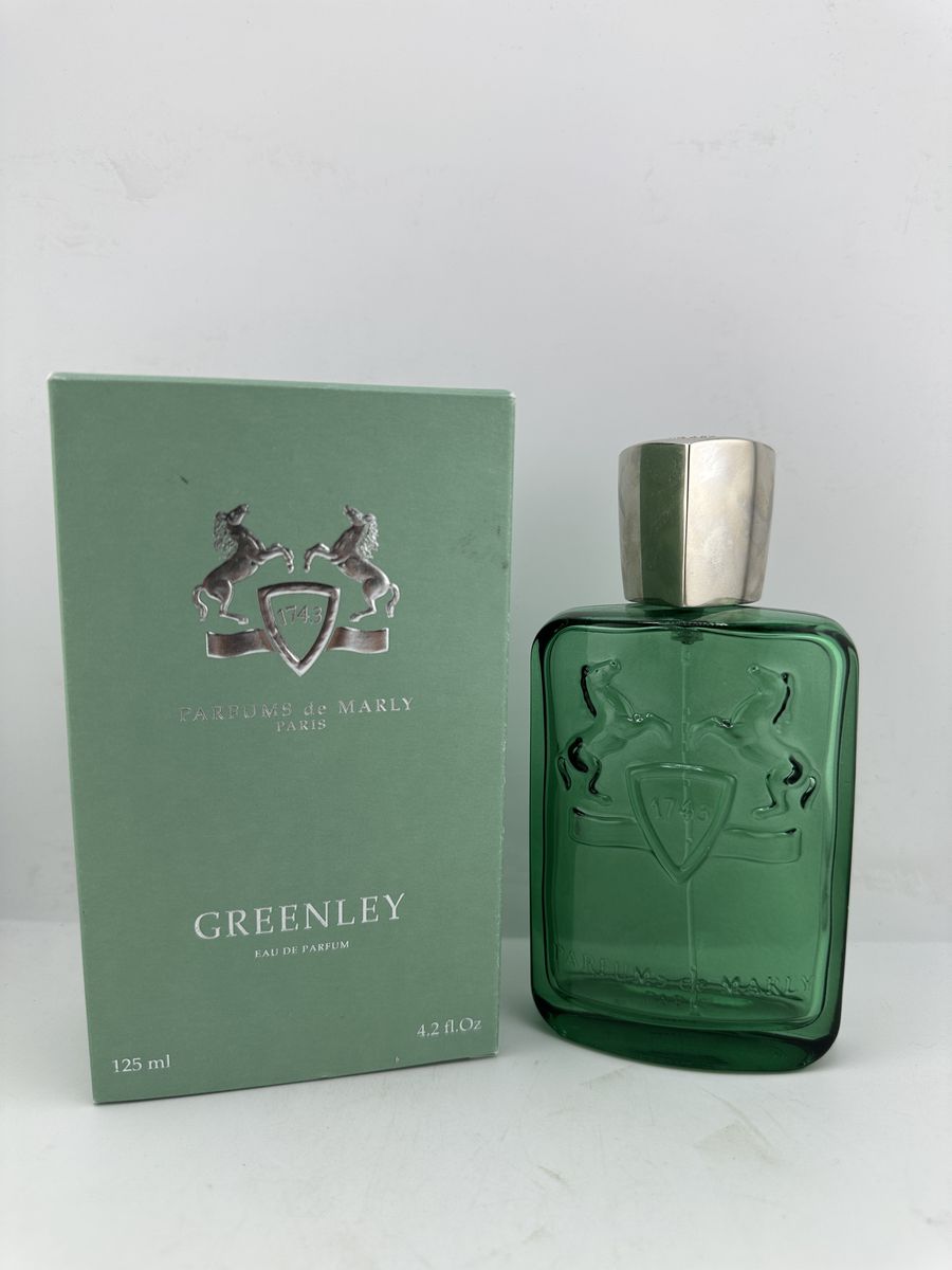 EMPTY BOTTLE Parfums de Marly Greenley 125ml 4.2oz w/ Box, Metal Cap NO PERFUME