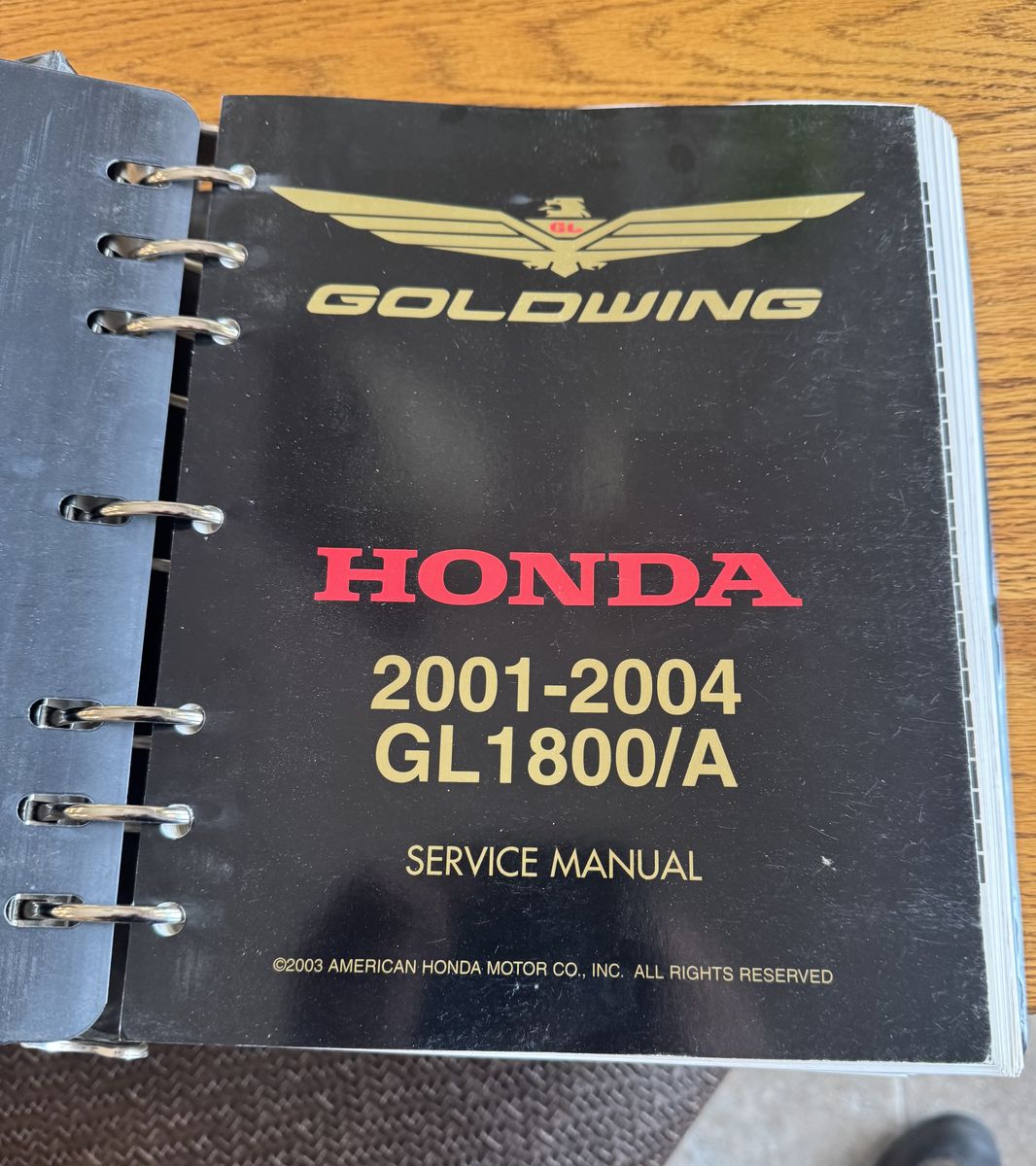 Factory Service Manual for Honda Goldwing 2001-2004