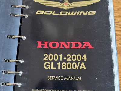 Factory Service Manual for Honda Goldwing 2001-2004