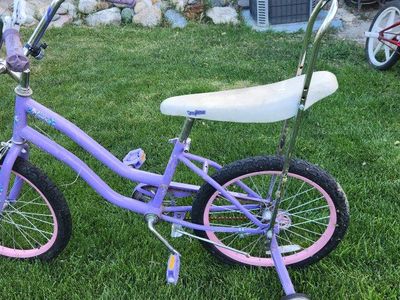 Montana 20-inch Girls Purple Bicycle with Pink Wheels