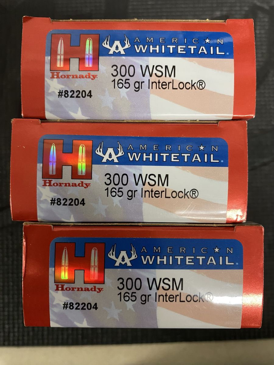 Hornady American Whitetail 300 WSM 165 gr InterLock Ammunition