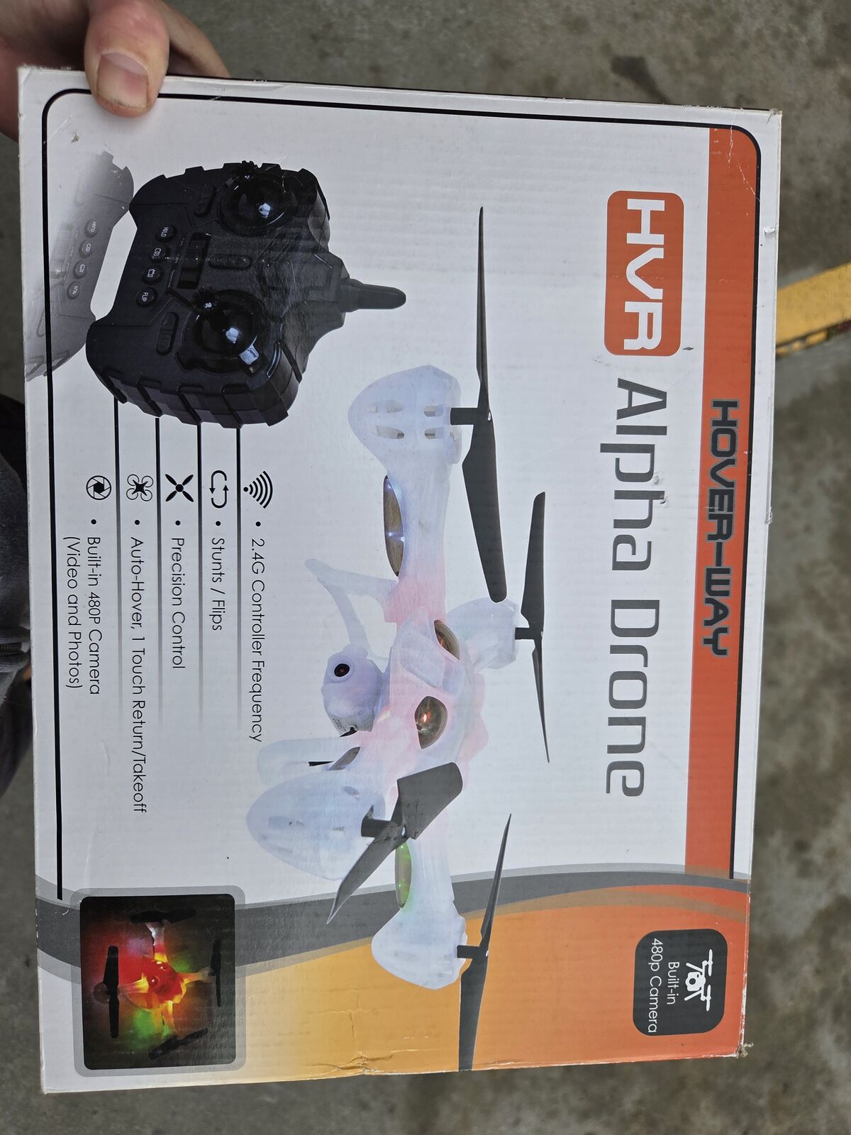 Led drone with camara & 3 batteries & charger