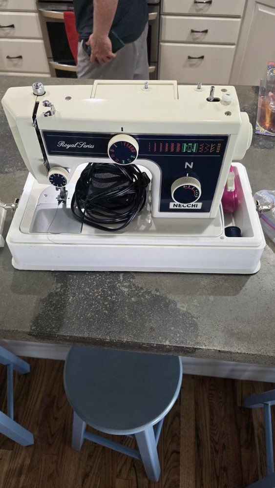 Necchi Royal Series Sewing Machine with Carrying Case & Accessories