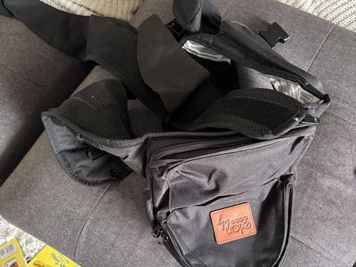 Baby Hip Seat Carrier - Black Ergonomic Baby Carrier with Storage