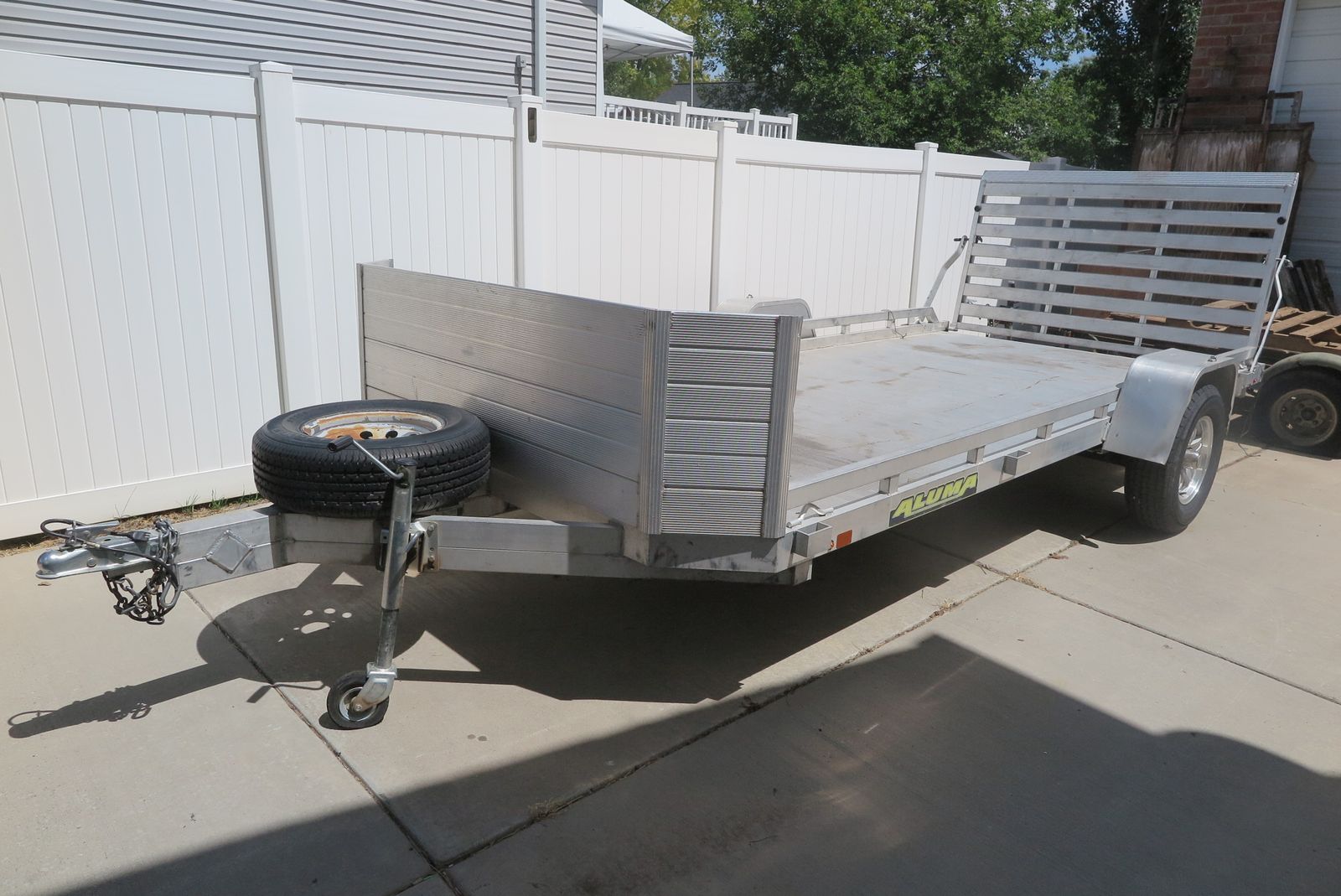 aluma 14ft aluminum utility trailer