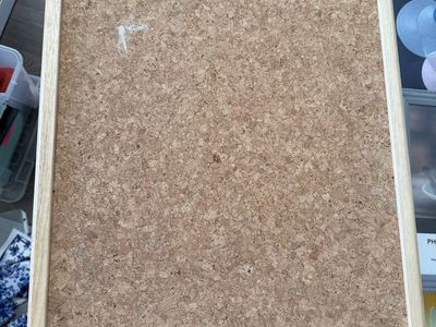 Large Cork Bulletin Board with Wood Frame or White Frame - Memo/Pin Board