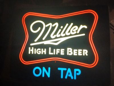 80s miller beer sign not neon