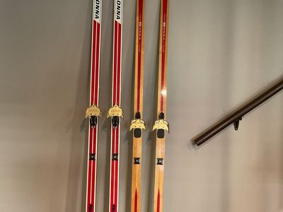 Vintage Bonna Touring Wooden Skis