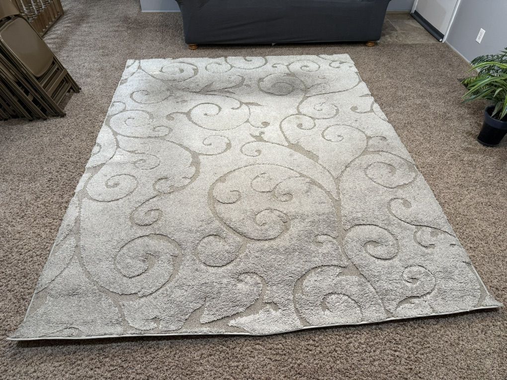 Neutral 8’ x 10’ Area Rug – $75 OBO