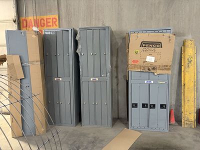 Penco Industrial Gray Metal Storage Lockers Used uniform lockers