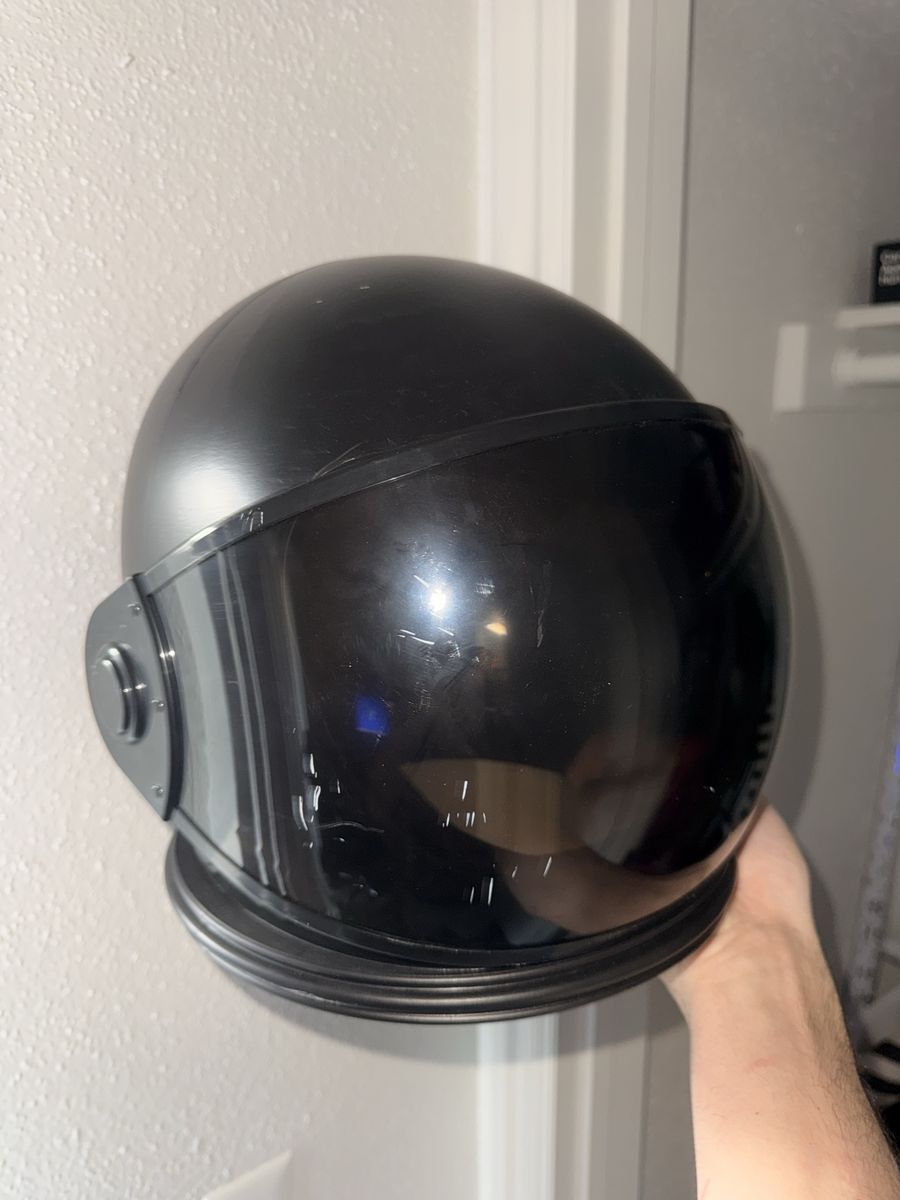 Black Astronaut Helmet Cosplay Prop / Costume Accessory - One Size Fits Most