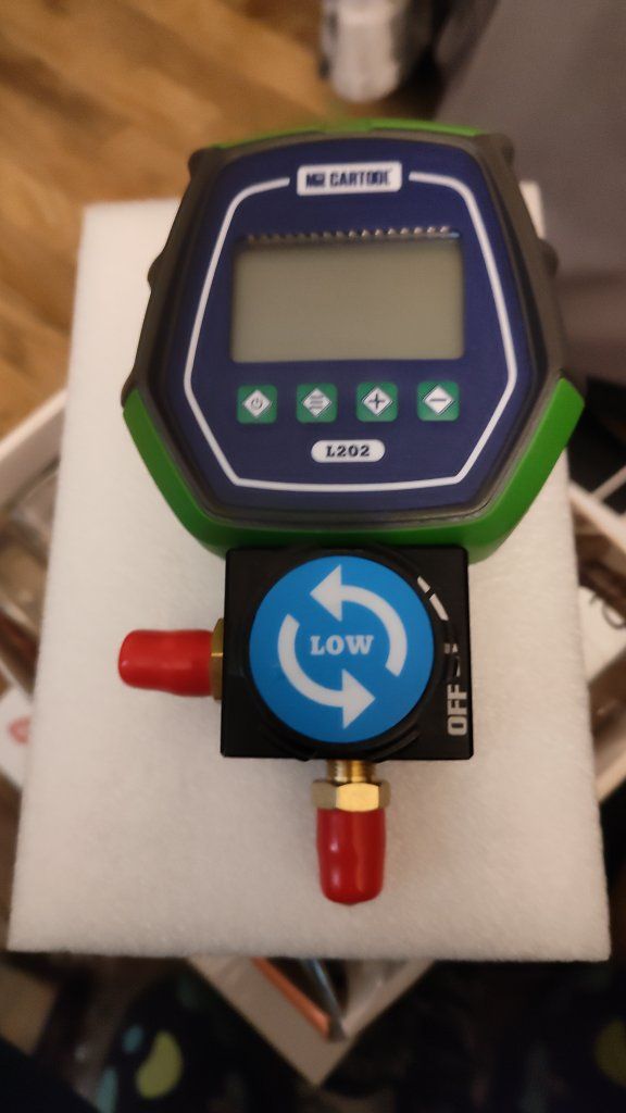 MR CARTOOL L202 Single Meter Digital Refrigeration Manifold Gauge HVAC Tool