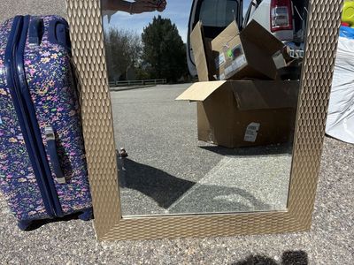 Gold rimmed decorative Mirror