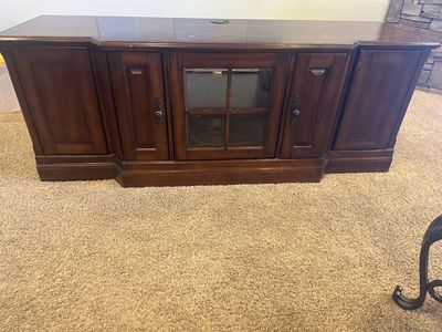 Solid Wood Entertainment Center / TV Stand
