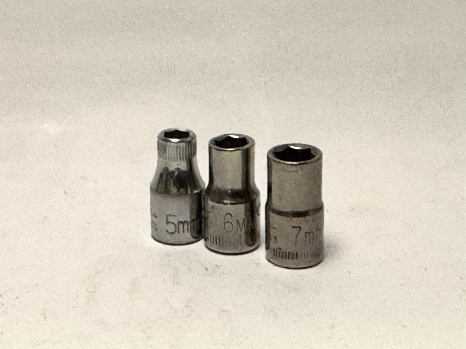 Craftsman USA 1/4 Dr 6 pt Shallow Metric Socket set of 3