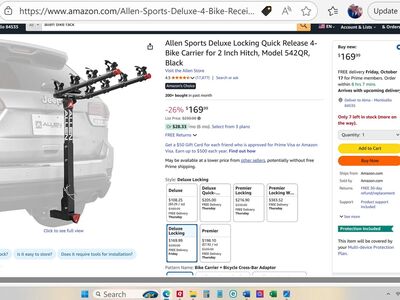 Brand New 4 Bike Rack, fits 2" receiver