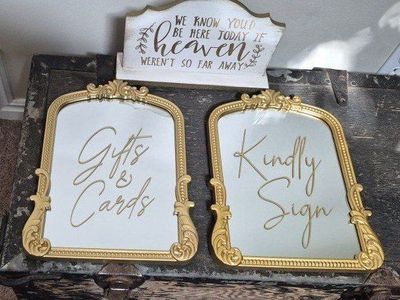 Wedding Decor Set: 3 Signs