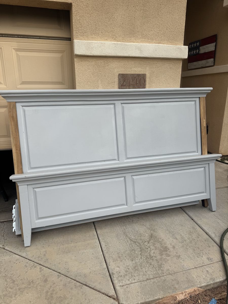 King All Wood Bed Set