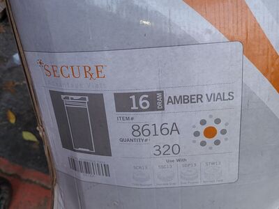 amber viles for crafting