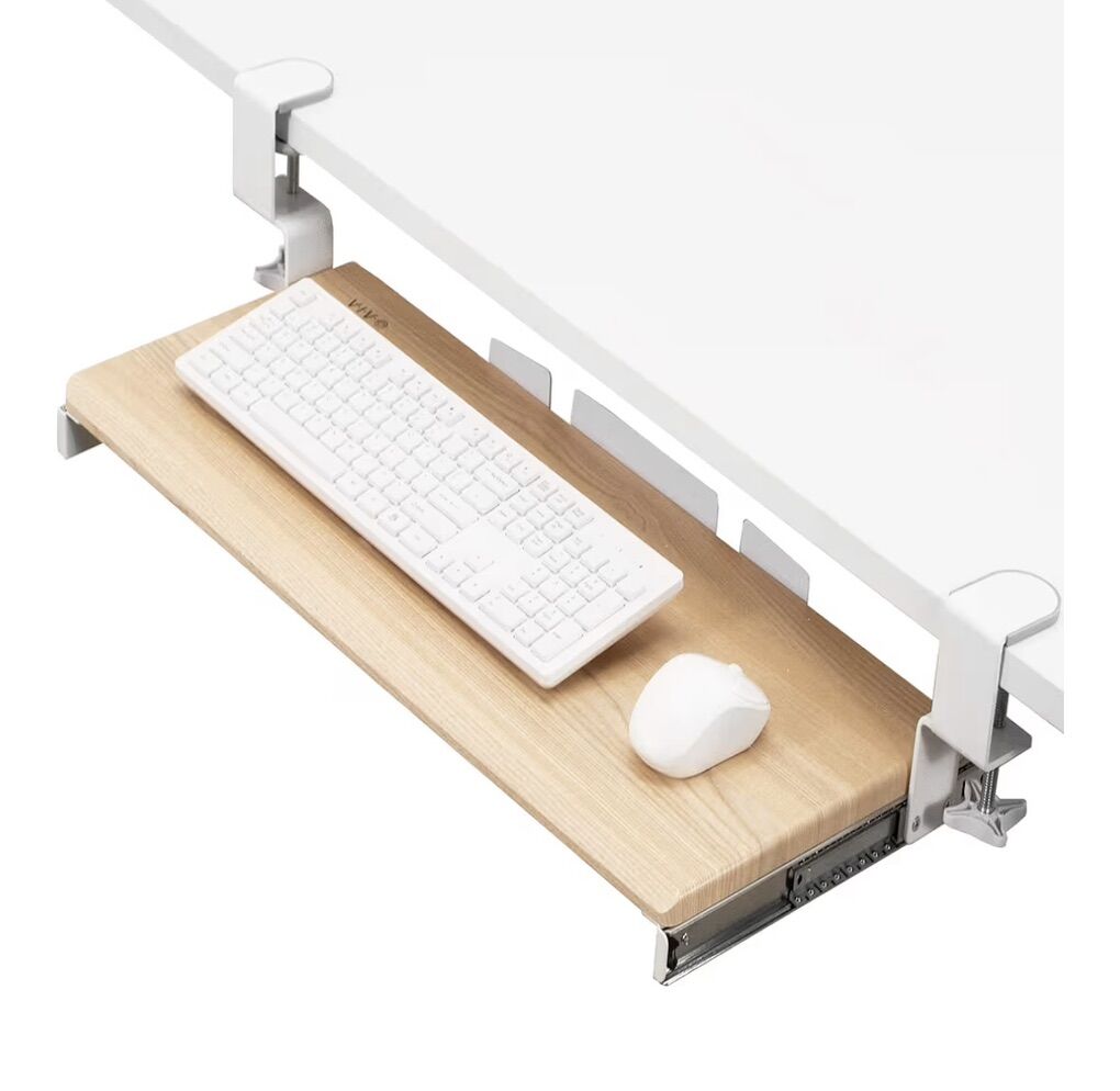 Clamp-on Computer Keyboard Tray