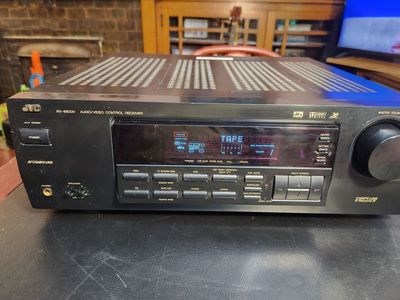 JVC Receiver RX-6500V, Surround Sound 7.1, has three digital audio ports, works great and very loud and clean. No problems.