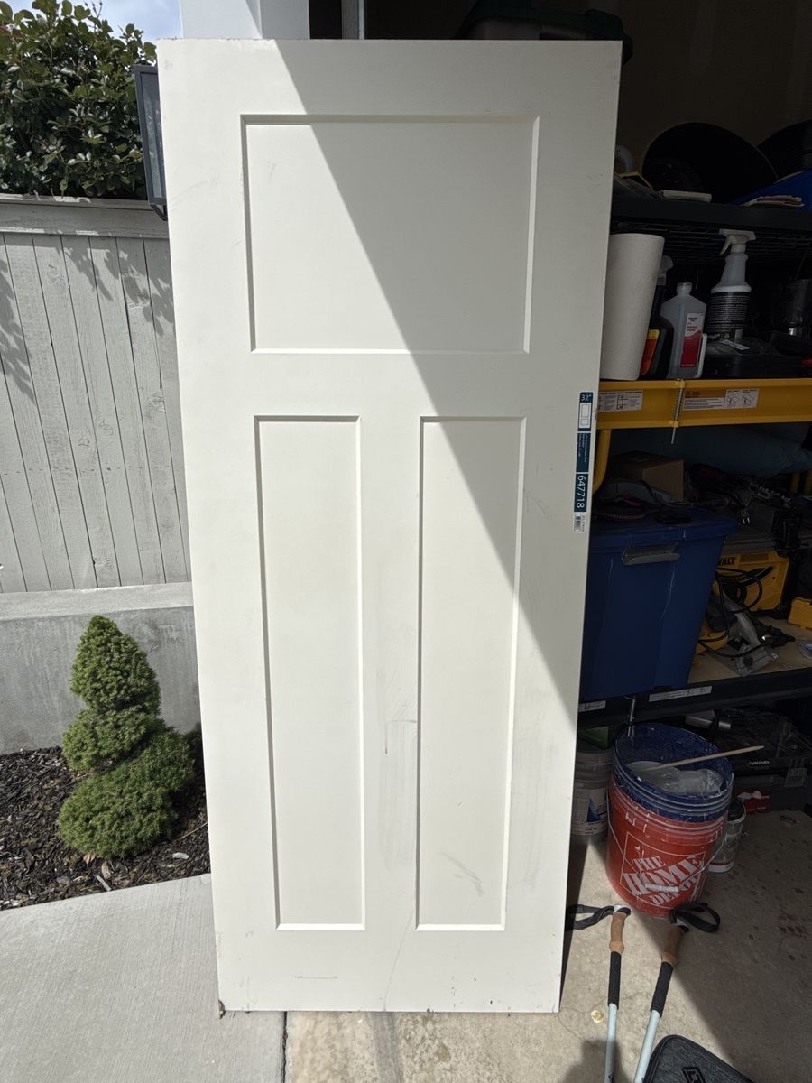 32” 2 panel molded slab 1-3/8”