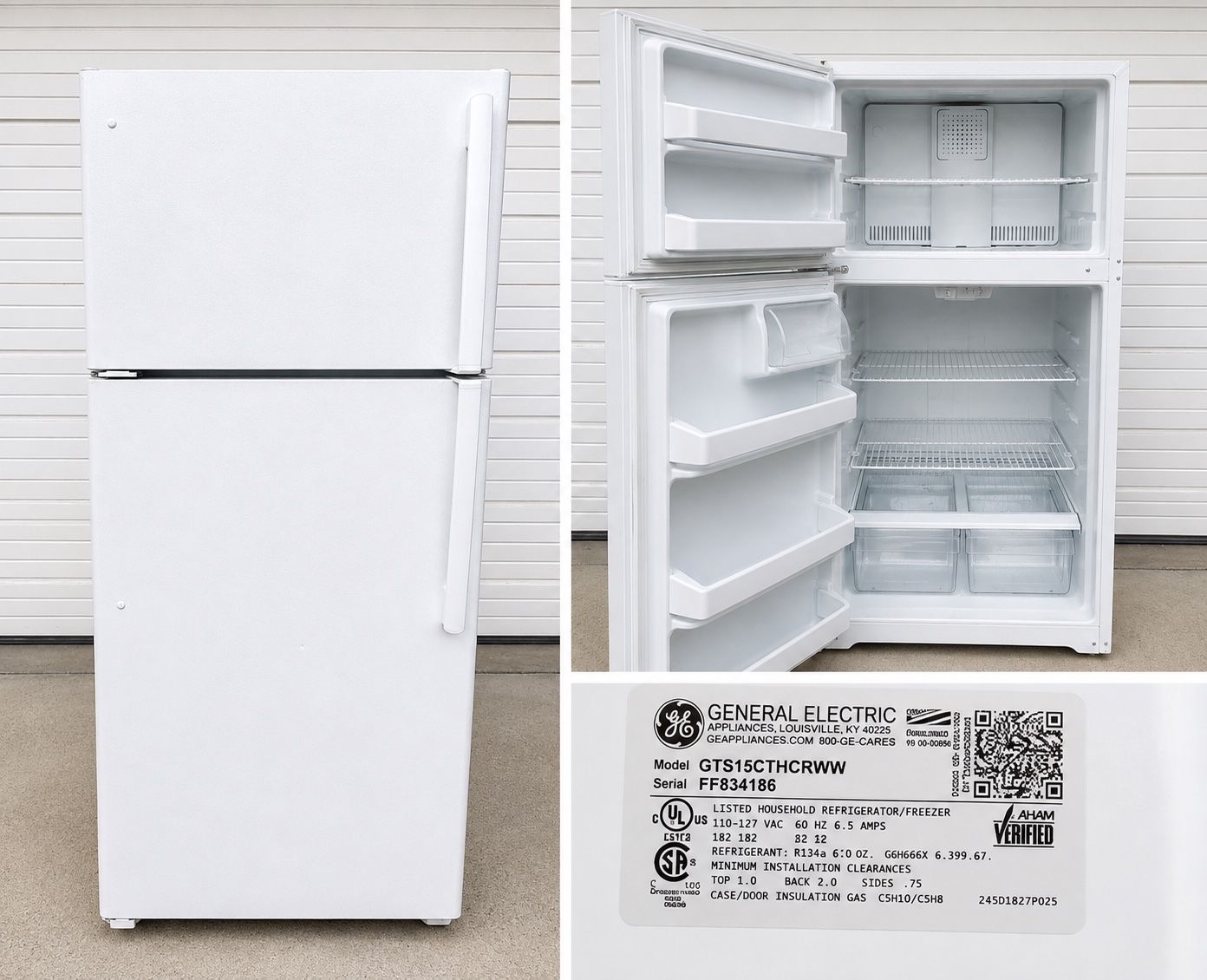 GE Refrigerator / Freezer – Excellent Condition