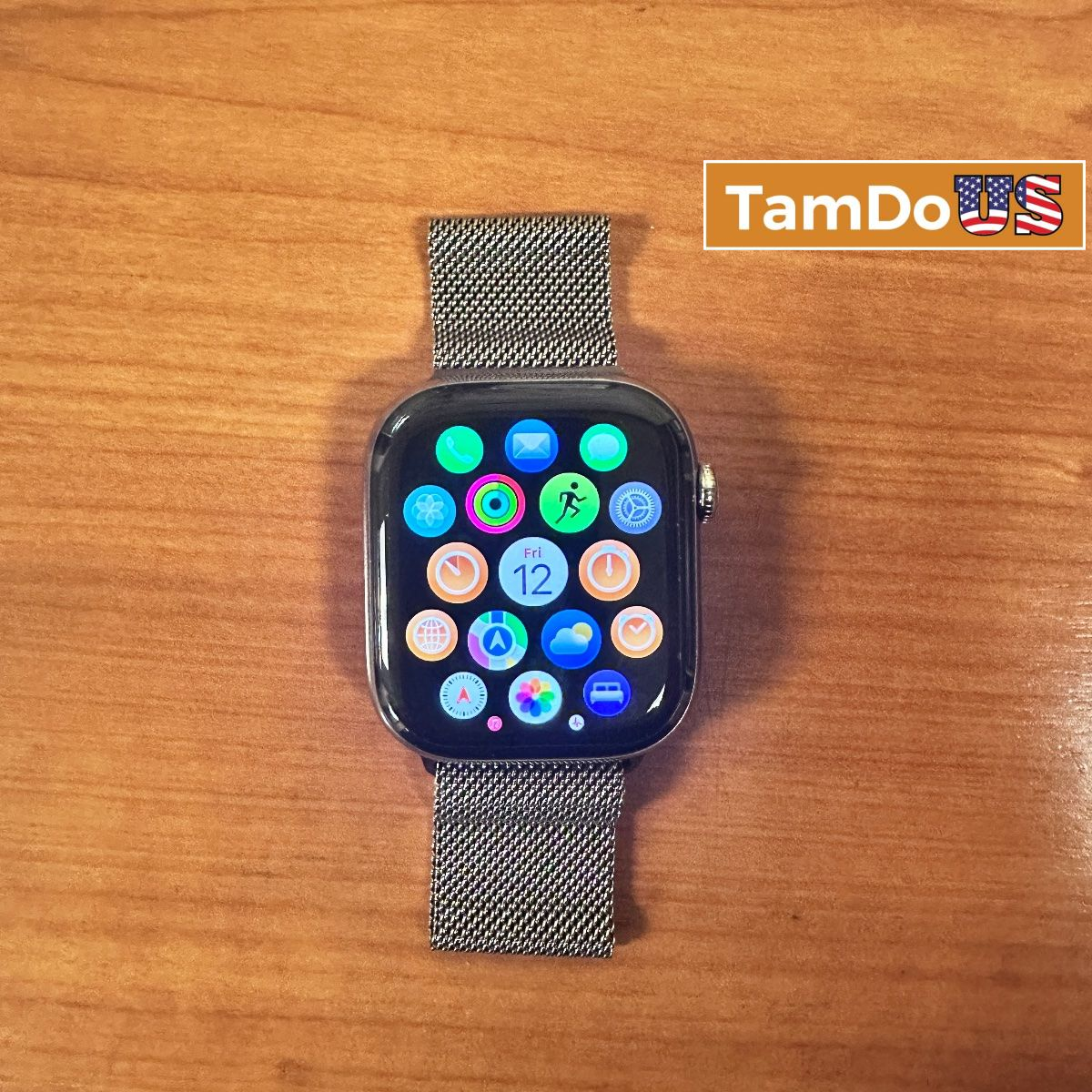 Apple Watch Series 10 (46mm, Cellular) Titanium Case Milanese Loop