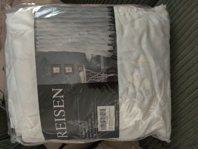 Boho shower curtain and hooks