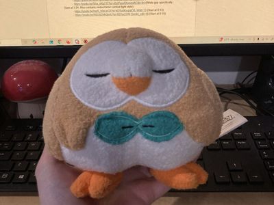 Adorable Pokémon Rowlet Plush