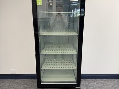 Blue Air FSE BKGM23-HC Glass Door Refrigerator
