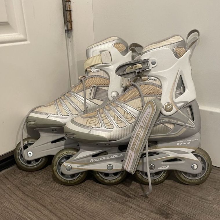 Like New Size 7 Women’s White Rollerblade Spirit Rollerblades // Womens Size 24.0cm