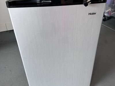 Haier HC45FW10SV 4.5 cu. ft. Compact Refrigerator - Silver/Black